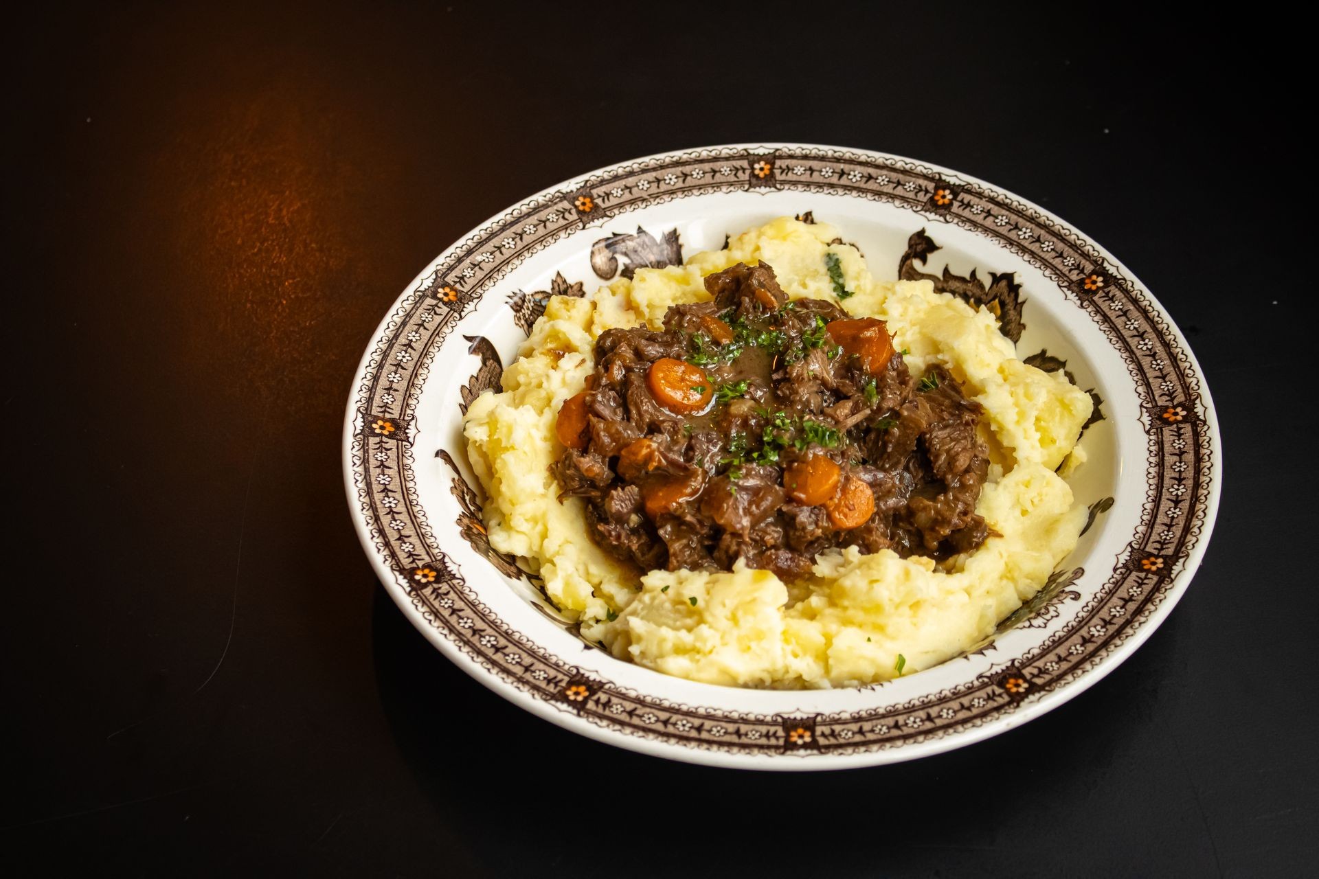 Stoofvlees met aardappelpuree